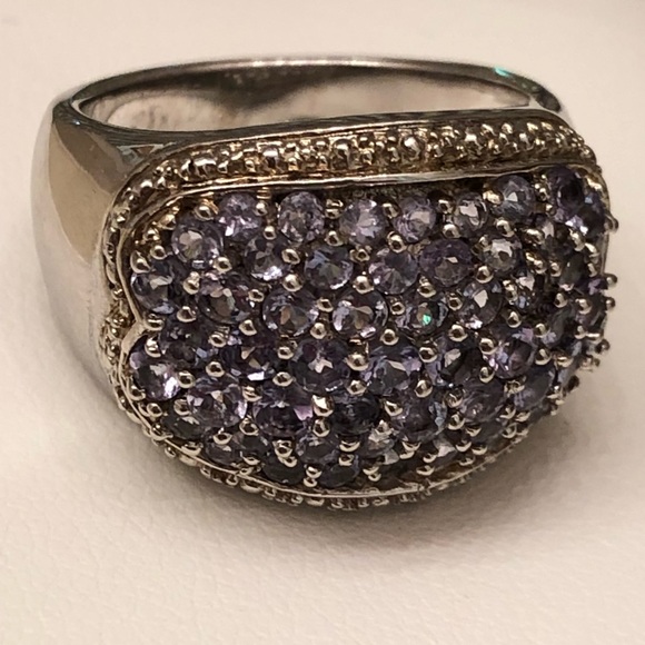 NWOT Sterling Silver Large Tanzanite Ring - Picture 4 of 8